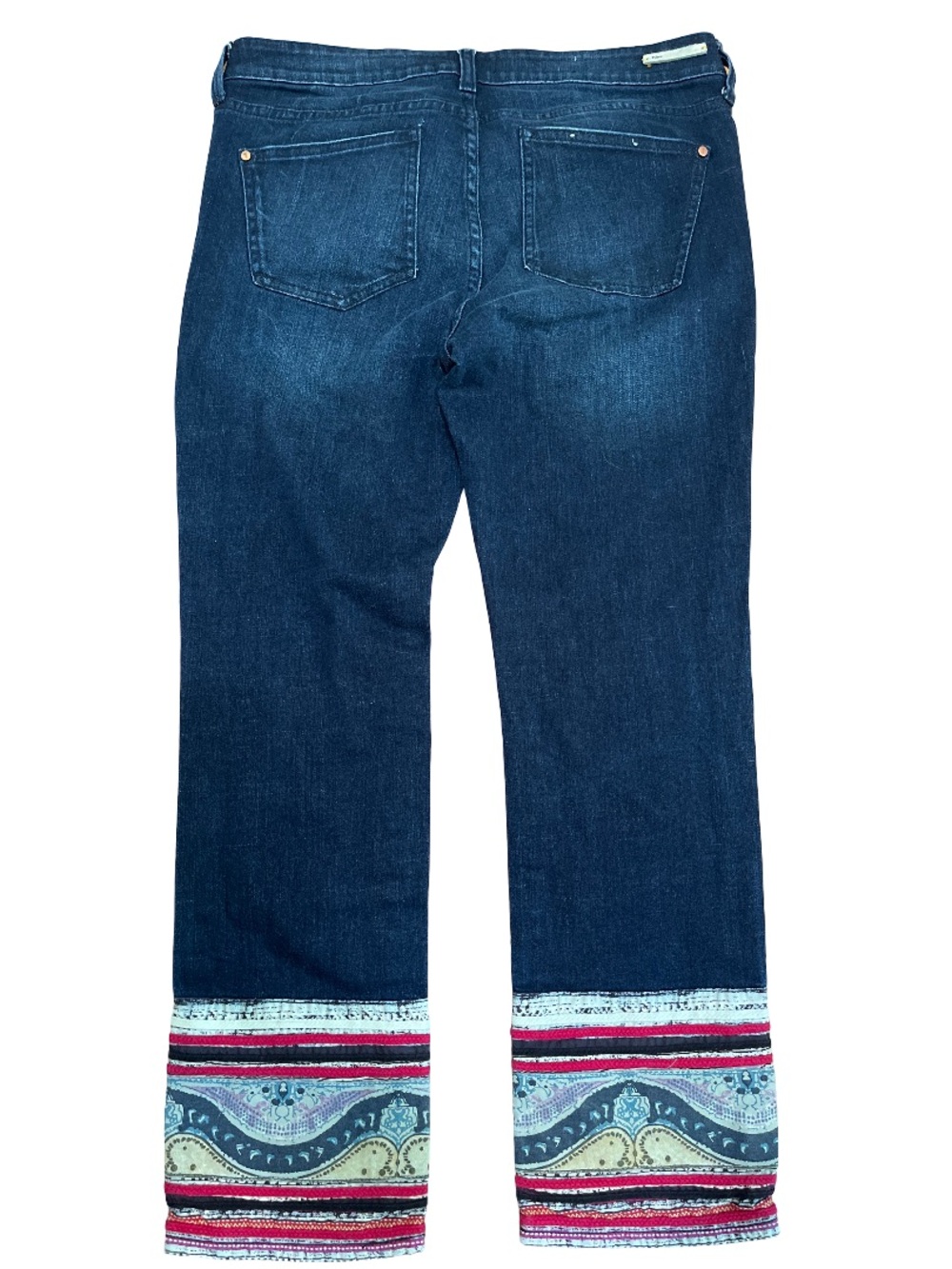 Pilcro and the Letterpress No 30 Cropped Pattern Hem Jeans - Picture 2 of 10